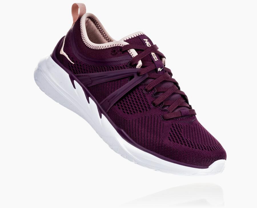 Hoka One One Womens Running Shoes - Tivra - Purple - JYLQ89145